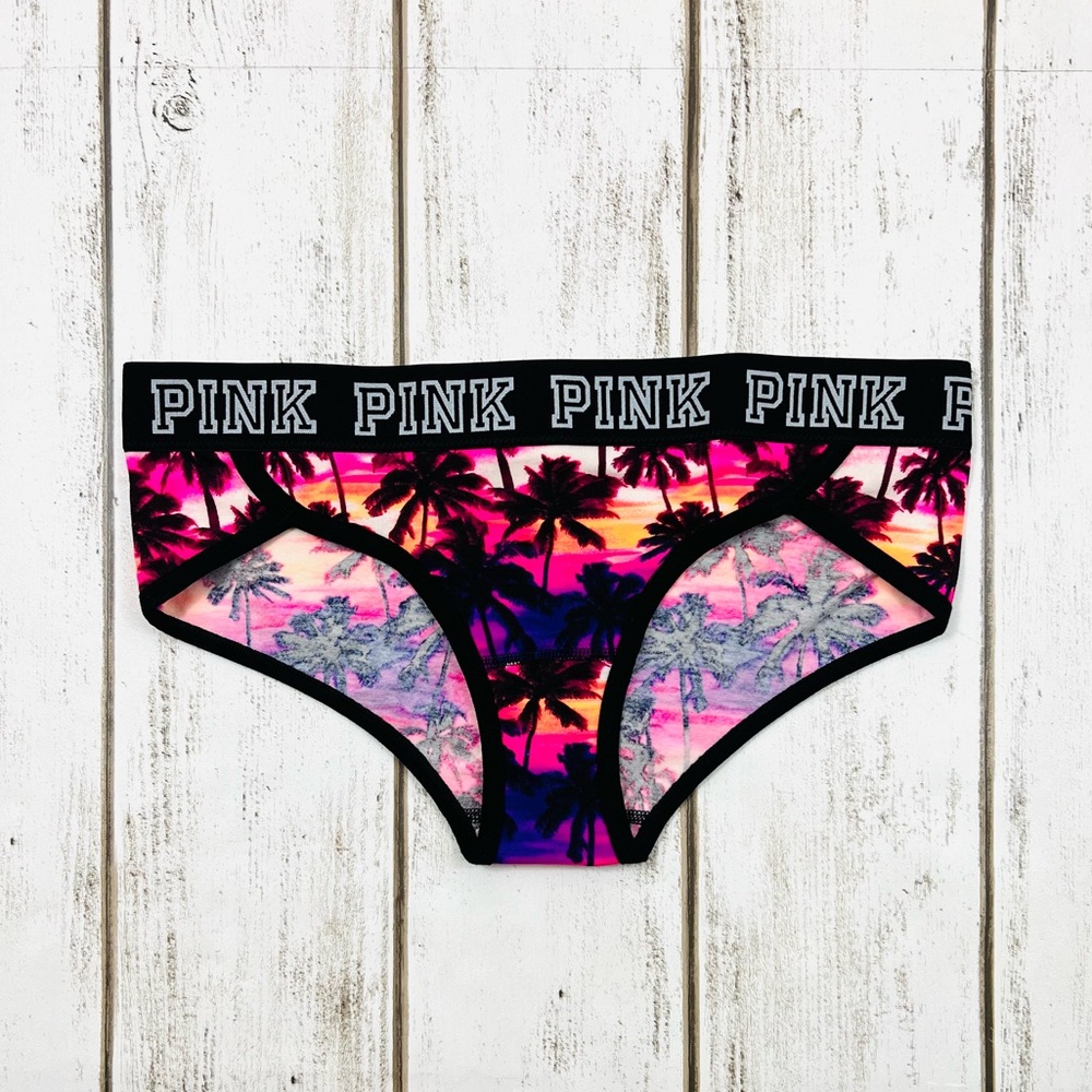 VS PINK Extra Low Rise Hipster Pantie Medium Tropical Print Retired Style